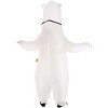 HalloweenCostumes.com One Size Fits Most   Inflatable Adult Polar Bear Costume, Black/White - 4 of 4