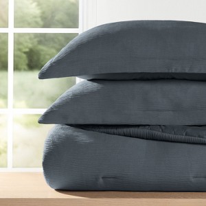 Cloud Weave Textured Comforter Set, Plush All-Season Down Alternative, Ultra Soft, 3-Piece Set - Becky Cameron - 1 of 4