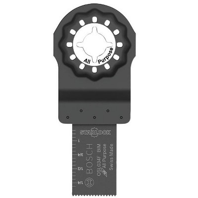 Bosch Starlock 3/4 in. X 4 in. L Bi-Metal Plunge Blade 1 pk