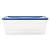 Gracious Living 1.5 Gal Clear Plastic Shoebox Storage Bin Tote w/Lid (12 Pack) - 4 of 4