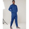 Men 2-piece Classic Jogger Tracksuit Track Jacket & Trackpants Solid Plain Outfit - 4 of 4