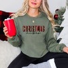 Simply Sage Market Women's Graphic Sweatshirt Leopard Plaid Christmas - 2 of 4