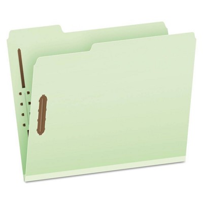 Pendaflex Pressboard Classification Folders, 2 Fasteners, 25 ct - Green