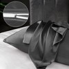 PiccoCasa Luxury Smooth Satin Hidden Zipper Closure Pillowcases 2 Pcs - 4 of 4
