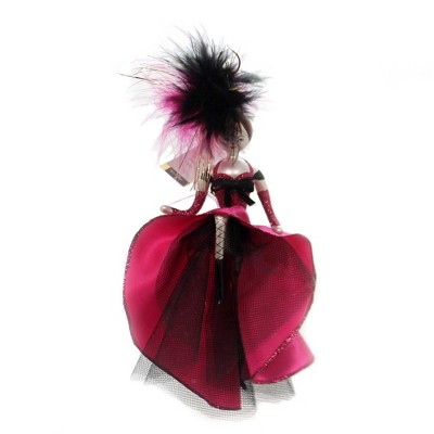 De Carlini Italian Ornaments 7.5 Inch Roxy Can-Can Cabaret Christmas Tree Ornament , Italy Dance (1PC)