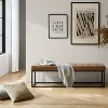 Patricio Mid-century Modern Vegan Leather Bench|ARTFUL LIVING DESIGN - 2 of 4