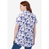 Woman Within Women's Plus Size Perfect Short Sleeve Shirt - 3 of 4