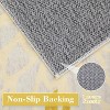 Modern Floral Area Rug - Non-Shedding Soft Fluffy Pile Throw Rug, Machine Washable Ultra-Thin Floor Cover for Living Room Nursery Beige Yellow - 4 of 4