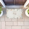 Stupell Industries Our Happy Place Floral Welcome Printed Outdoor Door Mat, design by Andrea Jasid Grassi, 18"x30" - 4 of 4