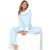 Casual Nights Fleece Pajama Set for Women, Soft Winter Pajamas with Pockets Lounge Set - 2 of 4