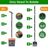 Pooper Scooper Kit Dog Poop Rake & Swiveling Bin Poop Heavy Duty Pick Up Tool with Extra Long Handle 35 Waste Bags Dispenser - 4 of 4