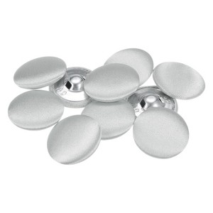 Unique Bargains Blouses Sweater Round Aluminum Cotton Fabric Cloth Covered Buttons 10 Pcs - 1 of 4
