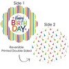 Big Dot of Happiness Cheerful Happy Birthday - Colorful Birthday Party Round Table Decorations - Paper Chargers - Place Setting For 12 - 3 of 4