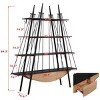 Sailboat-Inspired Bookshelf,4-Tier Open Storage Shelf with Drawer, Wooden & Metal Freestanding Bookcase for Living Room,Office & Home-Tanpinhause - 4 of 4