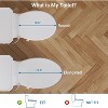 Non-Electric Elongated Bidet Toilet Seat with Self-Cleaning Dual Nozzles, Soft-Close Quiet Lid, Adjustable Water Spray, Easy Installation, White - 2 of 4