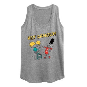 Women's - Hey Arnold! - Best Buds Graphic Racerback Tank - 1 of 4