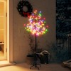 vidaXL Christmas Tree Decoration Artificial Tree with Cherry Blossom Lights - Multicolor 59.1" - 2 of 4