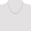 Black Bow Jewelry 0.95mm 10k Yellow Gold Diamond Cut Octagonal Box Chain Necklace - 2 of 4