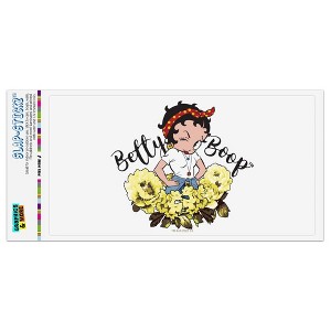 Betty Boop Sassy Flowers Automotive Bumper Sticker - 1 of 4
