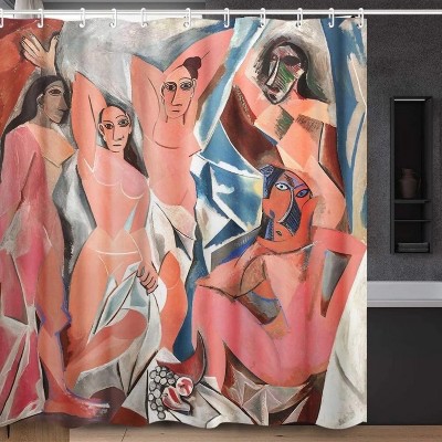 LunaLulinlk Shower Curtain Set with Hooks