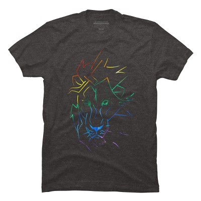 Adult Design By Humans Roar Your Pride Lion Rainbow By WheelsAflame T-Shirt