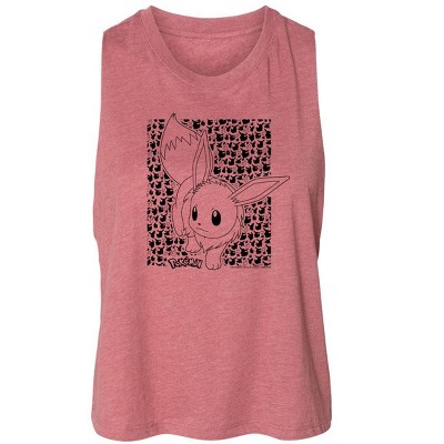 Women's - Pokémon - Eevee Pattern Graphic Racerback Tank