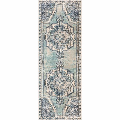 Hauteloom Kenmare Blue Medallion Rug