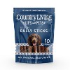 Country Living 6” Bully Sticks for Dogs – Standard – 10 Count Bag – All-Natural, Single-Ingredient, Long-Lasting Dog Chews - 2 of 4