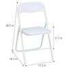Whizmax Folding Chairs, Outdoor & Indoor Event Portable Metal Folding Chairs with Cushion, Non-Slip Feet Pads Stackable Chairs - 2 of 4