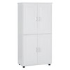 Tall Bathroom Storage Cabinets, Bathroom Floor Cabinet With 4 Doors, Adjustable Shelves, Free Standing Kitchen Pantry - 2 of 4