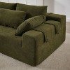 NicBex Couches for Living Room 108" Upholstered Modular L Shape Sectional Sofa Couch Set Free Combination Chenille With 6 Pillows for Bedroom, Green - 3 of 4