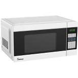 Impecca 1.1 Cu Ft Countertop Microwave Oven, 1000W w/ 10 Power Levels and LED Digital Display, White