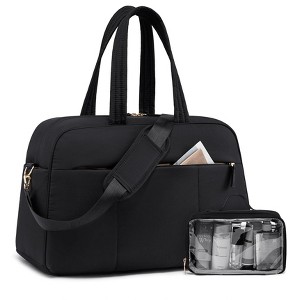 Generic Travel Duffel Bag, Gym Bag with Shoe Compartment, Weekender Bags,Water Resistant Puffer Bag - 1 of 4