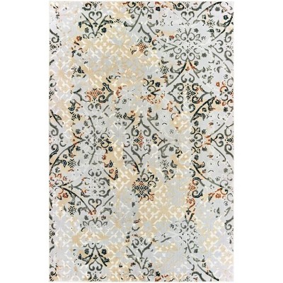 Oriental Weavers Bowen 108W2 Grey/ Gold Indoor Area Rug - 5'3" x 7'6"