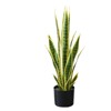 Coucheta Artificial Snake Plant Fake Sansevieria Indoor Decoration, Lifelike Faux Silk Plant Home Garden Decor Mother In Law Tongue Plants with Potted - 2 of 4