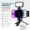 Movo VSK3 Vlogging Kit for iPhone 14 and below with Wireless Light, Mic, Tripod (Lightning) - 2 of 4