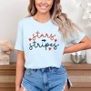 Simply Sage Market Women's Patriotic Stars and Stripes Cursive Short Sleeve Graphic Tee - image 2 of 4