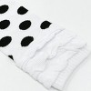 Wrapables Ruched and Dots Baby & Toddler Leg Warmers, White Ruched and Dots - 3 of 3