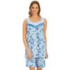 Collections Etc Floral Print Short Set - 2 of 4