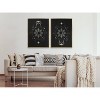 Kate & Laurel All Things Decor 28"x38" Sylvie Mystical Moon Stars Boho Night Sky Tarot Astrology Vibe Framed Metallic Canvas Wall Art Gold - 3 of 3