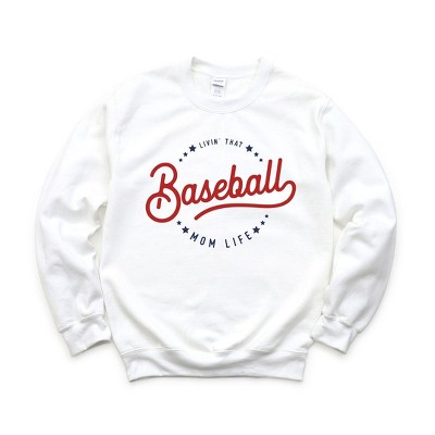 Simply Sage Market Women's Graphic Sweatshirt Livin' That Baseball Mom Life
