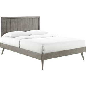 Modway Alana Twin Wood Platform Bed With Splayed Legs - 1 of 3