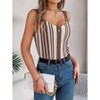 Tank Tops for Women Summer Splicing Spaghetti Strap Shirt Hollow Out Crochet Sleeveless Camisole With Button - 4 of 4