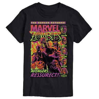 デッドプール MARVEL ZOMBIES Tシャツ XL ブラック Men's Marvel Zombies Short Sleeve Graphic T-Shirt - Black - 2 X