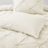 Peace Nest 3 Pieces Pinch Pleat Comforter and Pillowcases Set, Soft Lightweight Fluffy All Season Bedding Set - 3 of 4