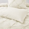 Peace Nest 3 Pieces Pinch Pleat Comforter and Pillowcases Set, Soft Lightweight Fluffy All Season Bedding Set - image 3 of 4