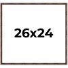 PosterPalooza | 26x24 Thin Bamboo Picture Frame, UV Acrylic, 2 Finishes - Gold and Brown - 2 of 4