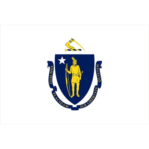 Halloween Massachusetts State Flag - 3' x 5'