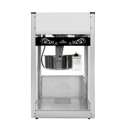 Olde Midway Black 12-Ounce Retro Popcorn Machine