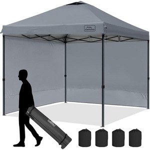 Anybear 10x10FT Gray Pop Up Canopy Tent with 2 Sidewalls - 1 of 4